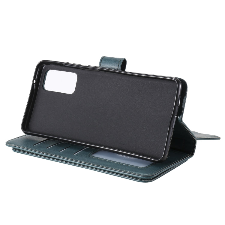 For Samsung Galaxy S20 FE 5G Multifunctional Magnetic Copper Buckle Horizontal Flip Solid Color Leather Case with 10 Card Slots & Wallet & Holder & Photo Frame