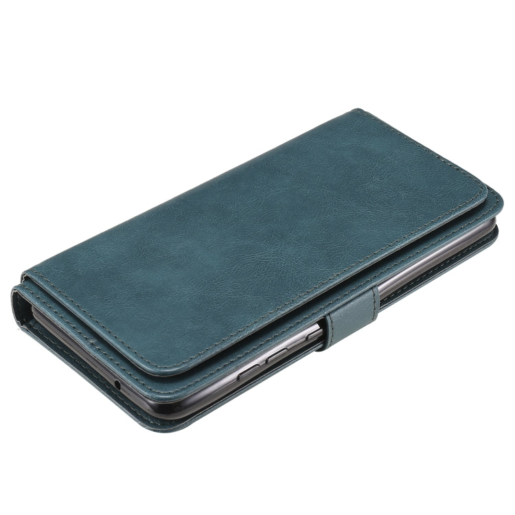 For Samsung Galaxy S20 FE 5G Multifunctional Magnetic Copper Buckle Horizontal Flip Solid Color Leather Case with 10 Card Slots & Wallet & Holder & Photo Frame