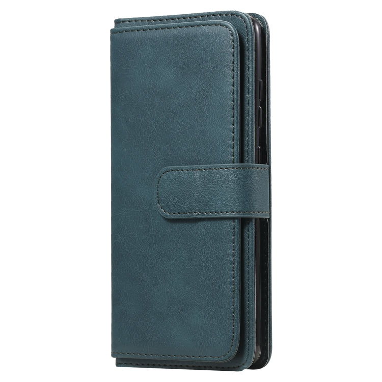 For Samsung Galaxy S20 FE 5G Multifunctional Magnetic Copper Buckle Horizontal Flip Solid Color Leather Case with 10 Card Slots & Wallet & Holder & Photo Frame