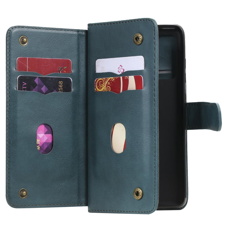 For Samsung Galaxy S20 FE 5G Multifunctional Magnetic Copper Buckle Horizontal Flip Solid Color Leather Case with 10 Card Slots & Wallet & Holder & Photo Frame
