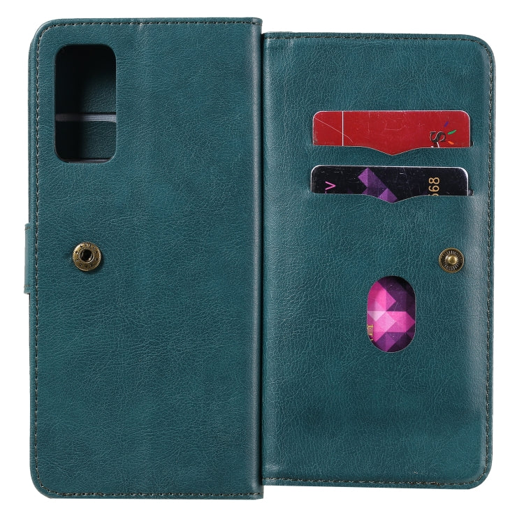 For Samsung Galaxy S20 FE 5G Multifunctional Magnetic Copper Buckle Horizontal Flip Solid Color Leather Case with 10 Card Slots & Wallet & Holder & Photo Frame