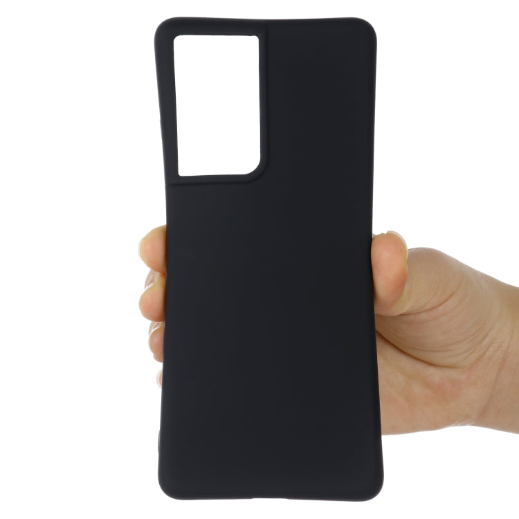 For Samsung Galaxy S21 Ultra 5G Pure Color Liquid Silicone Shockproof Full Coverage Case
