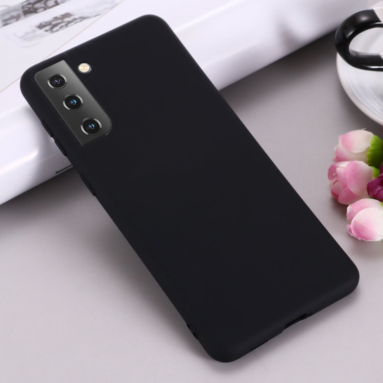 For Samsung Galaxy S21 5G Pure Color Liquid Silicone Shockproof Full Coverage Case
