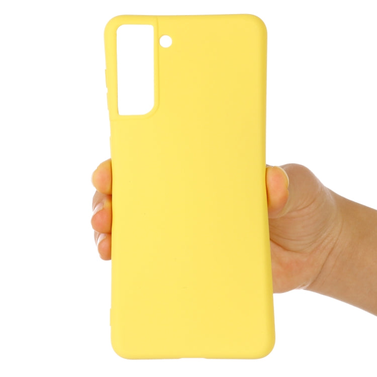 For Samsung Galaxy S21 5G Pure Color Liquid Silicone Shockproof Full Coverage Case