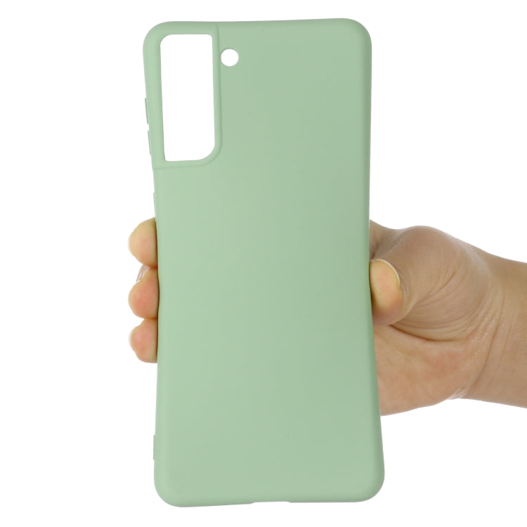 For Samsung Galaxy S21 5G Pure Color Liquid Silicone Shockproof Full Coverage Case