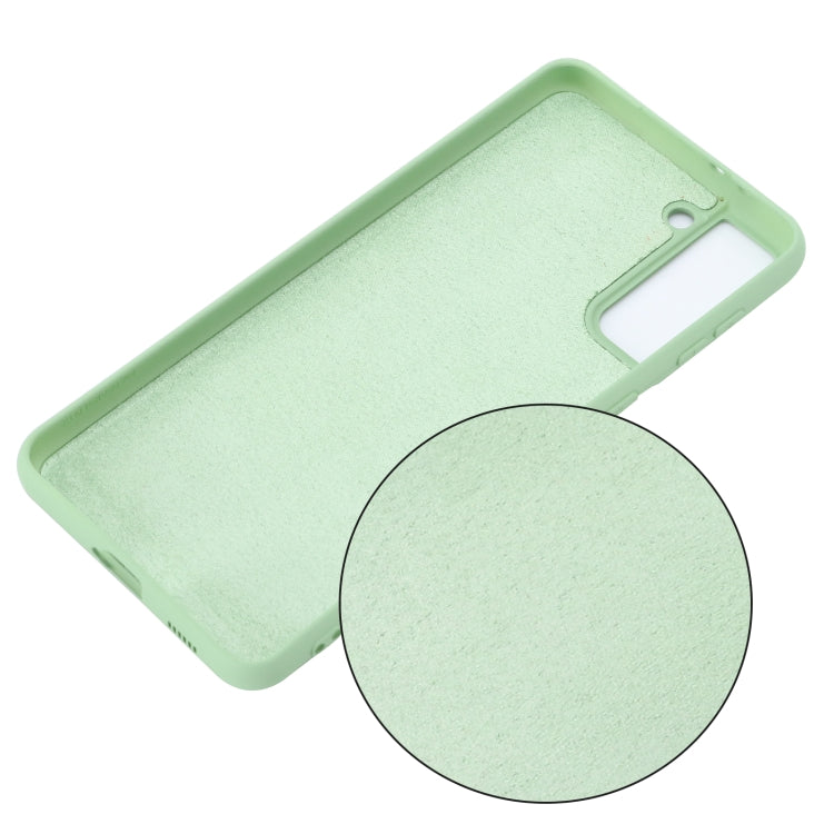 For Samsung Galaxy S21 5G Pure Color Liquid Silicone Shockproof Full Coverage Case