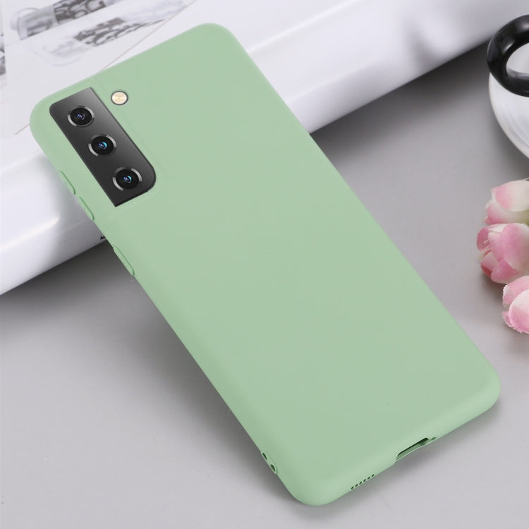 For Samsung Galaxy S21 5G Pure Color Liquid Silicone Shockproof Full Coverage Case