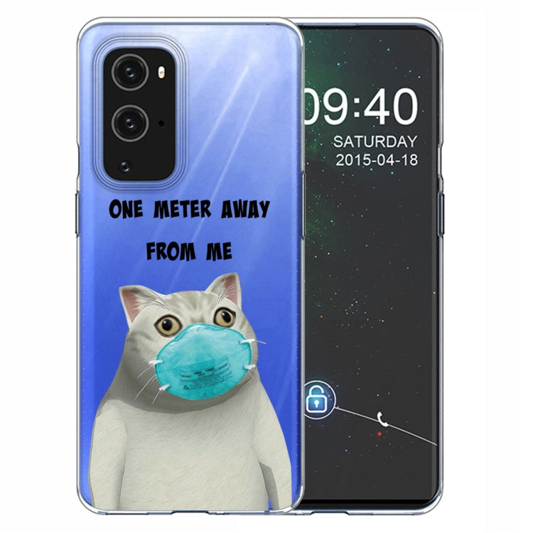 For OnePlus 9 Colored Drawing Pattern Highly Transparent TPU Protective Case