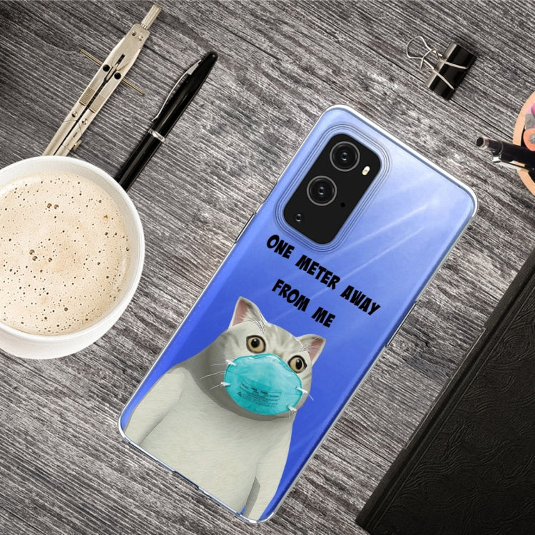For OnePlus 9 Colored Drawing Pattern Highly Transparent TPU Protective Case
