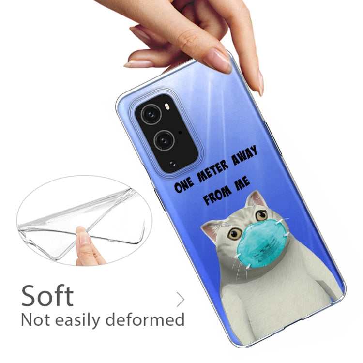 For OnePlus 9 Colored Drawing Pattern Highly Transparent TPU Protective Case