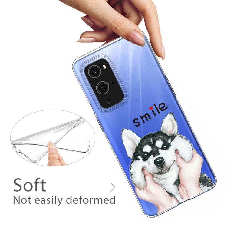 For OnePlus 9 Colored Drawing Pattern Highly Transparent TPU Protective Case