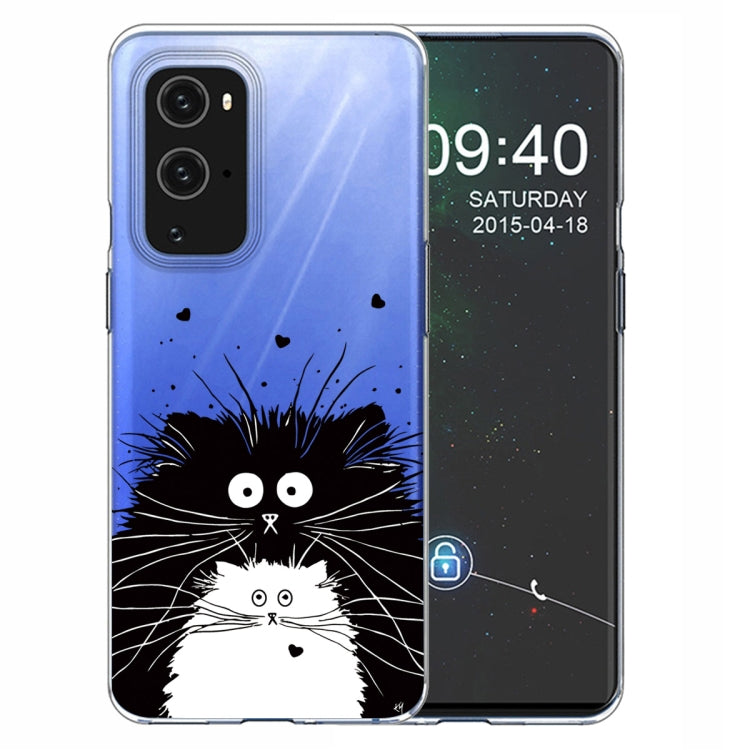 For OnePlus 9 Colored Drawing Pattern Highly Transparent TPU Protective Case