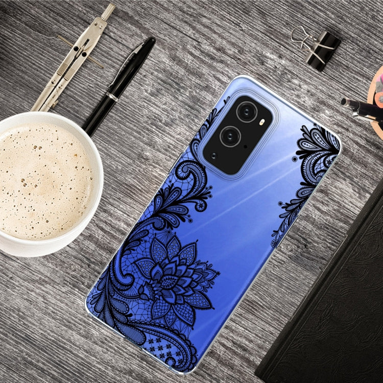 For OnePlus 9 Colored Drawing Pattern Highly Transparent TPU Protective Case