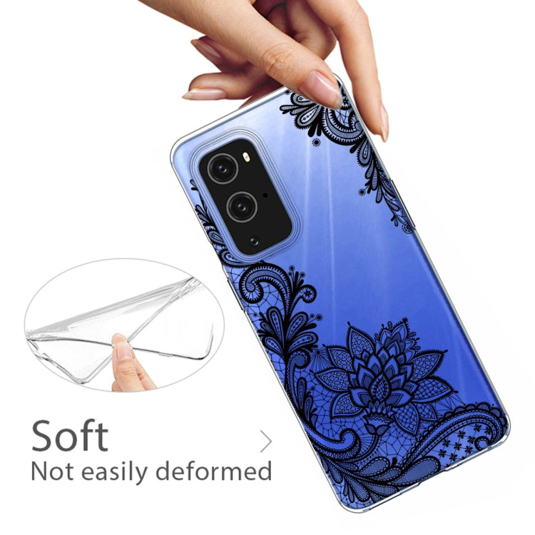 For OnePlus 9 Colored Drawing Pattern Highly Transparent TPU Protective Case