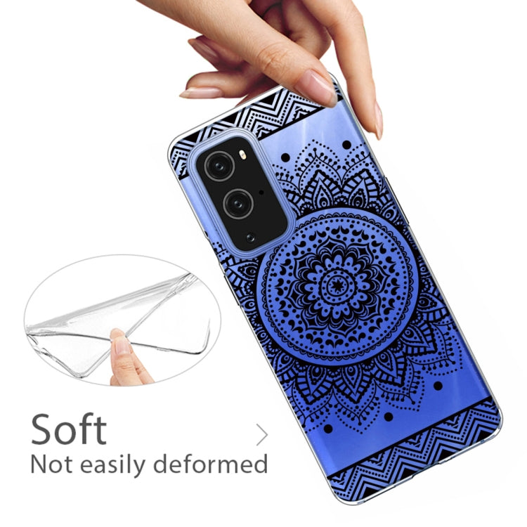 For OnePlus 9 Colored Drawing Pattern Highly Transparent TPU Protective Case