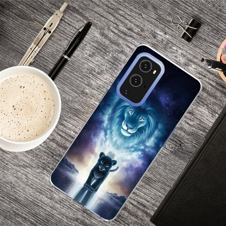 For OnePlus 9 Colored Drawing Pattern Highly Transparent TPU Protective Case