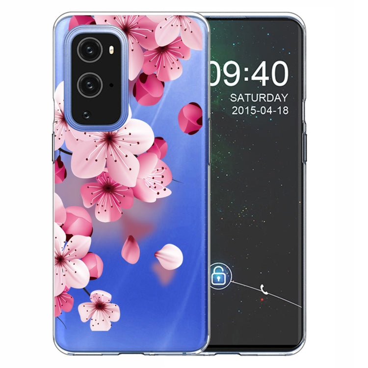 For OnePlus 9 Colored Drawing Pattern Highly Transparent TPU Protective Case