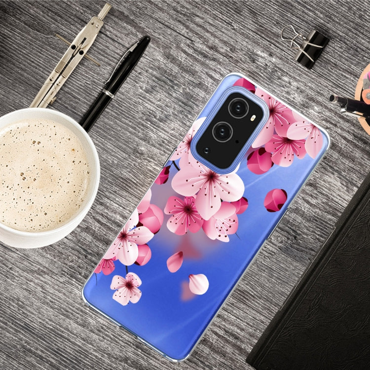 For OnePlus 9 Colored Drawing Pattern Highly Transparent TPU Protective Case