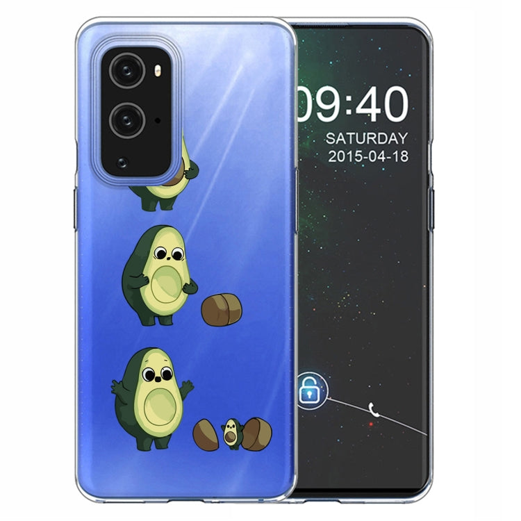 For OnePlus 9 Pro Colored Drawing Pattern Highly Transparent TPU Protective Case