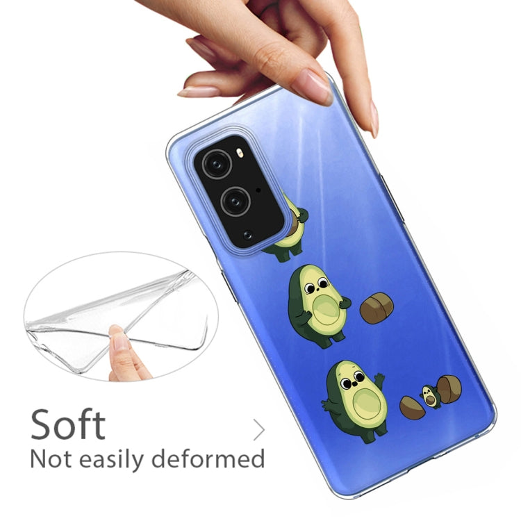 For OnePlus 9 Pro Colored Drawing Pattern Highly Transparent TPU Protective Case