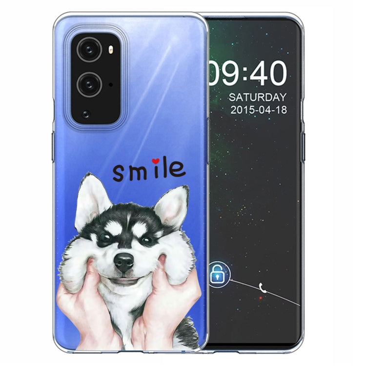For OnePlus 9 Pro Colored Drawing Pattern Highly Transparent TPU Protective Case