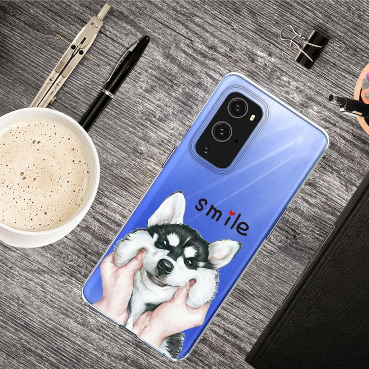 For OnePlus 9 Pro Colored Drawing Pattern Highly Transparent TPU Protective Case
