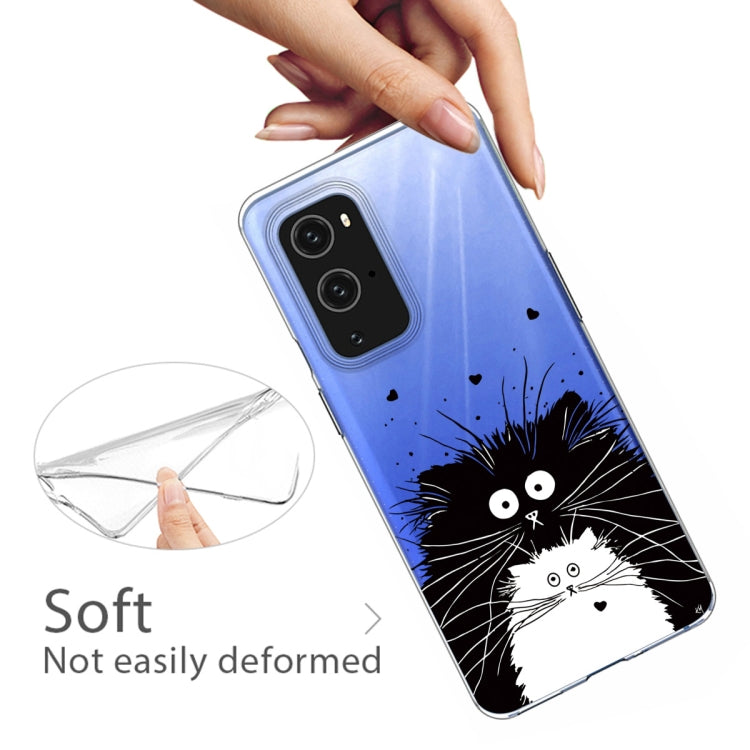 For OnePlus 9 Pro Colored Drawing Pattern Highly Transparent TPU Protective Case