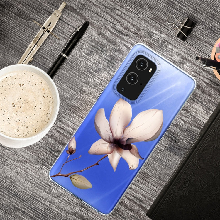 For OnePlus 9 Pro Colored Drawing Pattern Highly Transparent TPU Protective Case