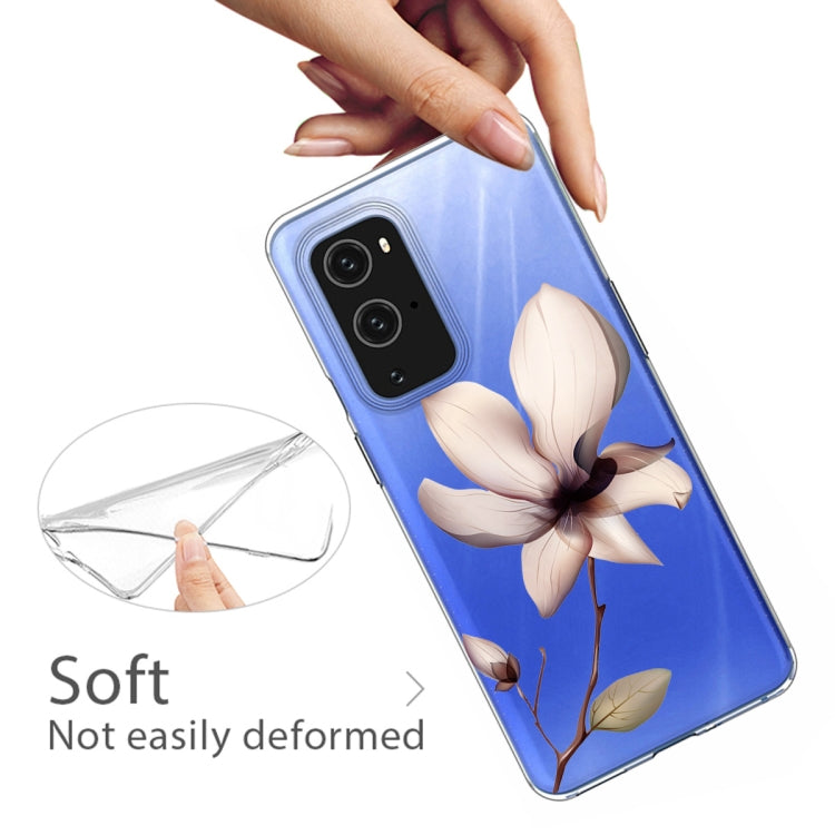 For OnePlus 9 Pro Colored Drawing Pattern Highly Transparent TPU Protective Case