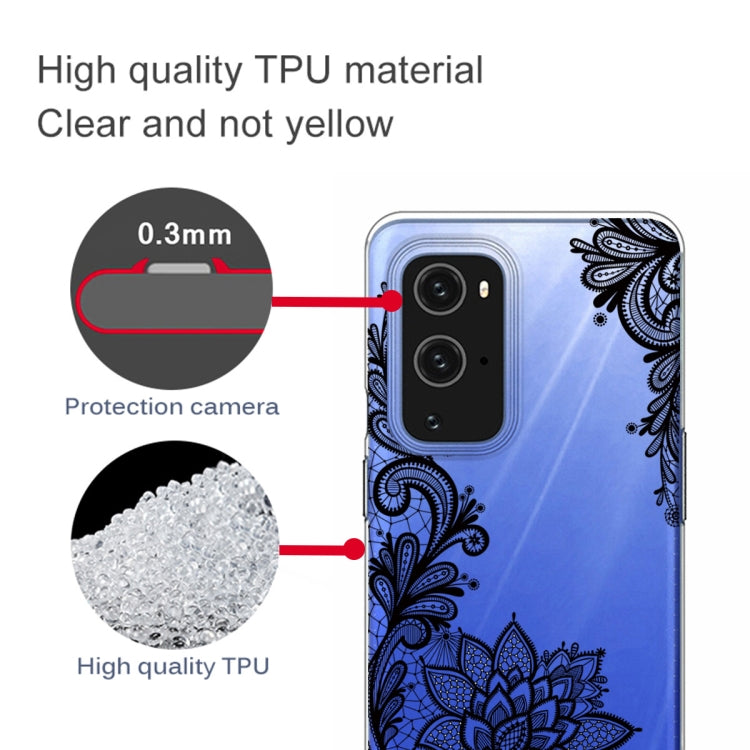 For OnePlus 9 Pro Colored Drawing Pattern Highly Transparent TPU Protective Case