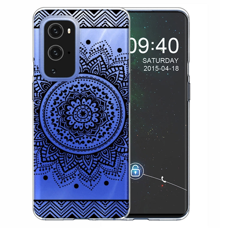For OnePlus 9 Pro Colored Drawing Pattern Highly Transparent TPU Protective Case