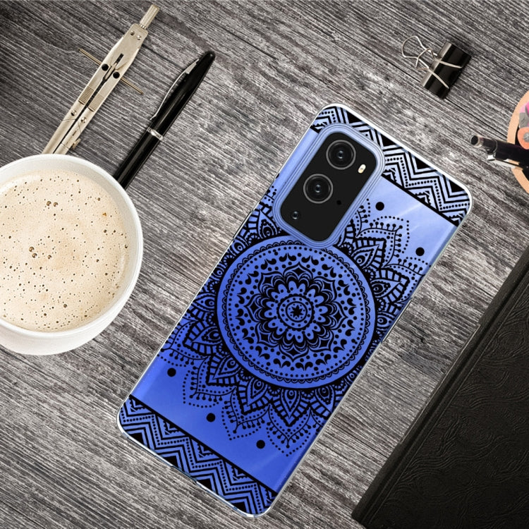 For OnePlus 9 Pro Colored Drawing Pattern Highly Transparent TPU Protective Case