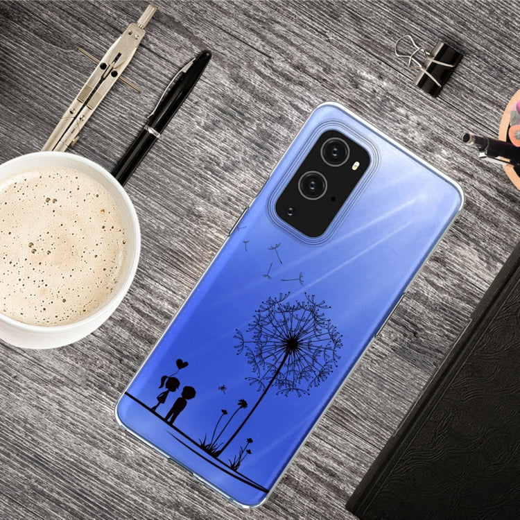 For OnePlus 9 Pro Colored Drawing Pattern Highly Transparent TPU Protective Case