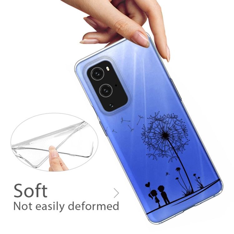 For OnePlus 9 Pro Colored Drawing Pattern Highly Transparent TPU Protective Case
