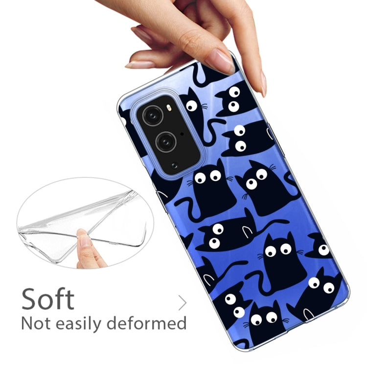 For OnePlus 9 Pro Colored Drawing Pattern Highly Transparent TPU Protective Case