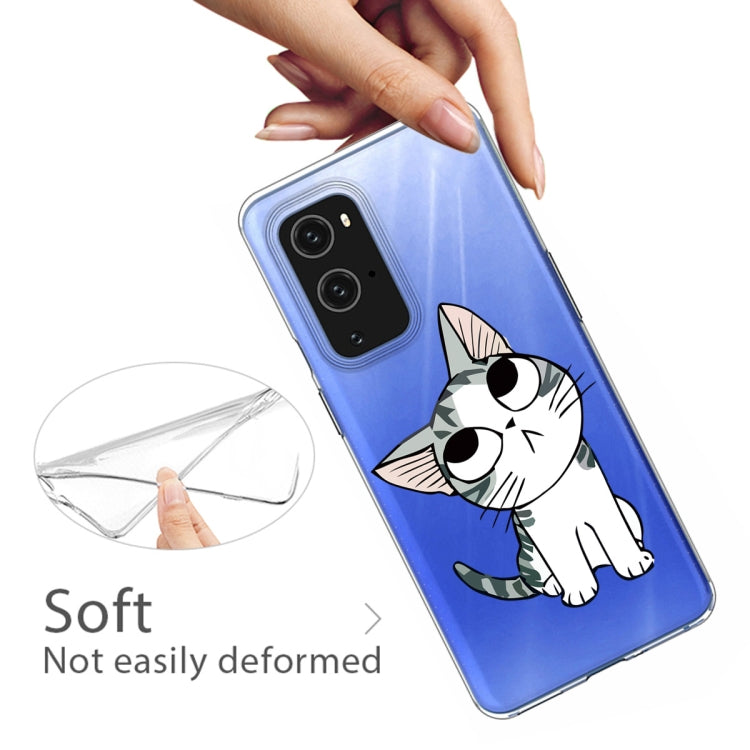 For OnePlus 9 Pro Colored Drawing Pattern Highly Transparent TPU Protective Case