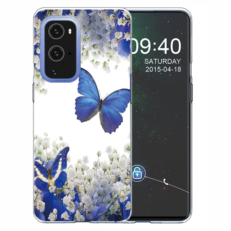For OnePlus 9 Pro Colored Drawing Pattern Highly Transparent TPU Protective Case