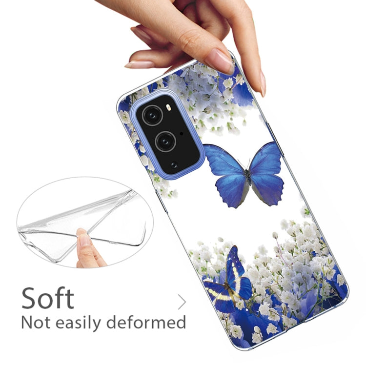 For OnePlus 9 Pro Colored Drawing Pattern Highly Transparent TPU Protective Case