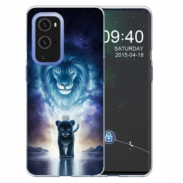 For OnePlus 9 Pro Colored Drawing Pattern Highly Transparent TPU Protective Case