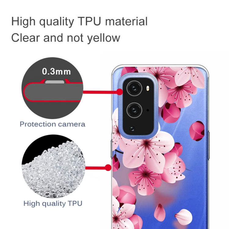 For OnePlus 9 Pro Colored Drawing Pattern Highly Transparent TPU Protective Case
