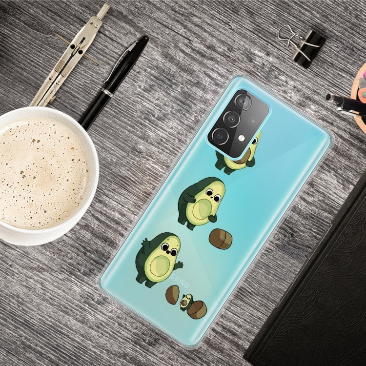 For Samsung Galaxy A52 5G / 4G Colored Drawing Pattern Highly Transparent TPU Protective Case