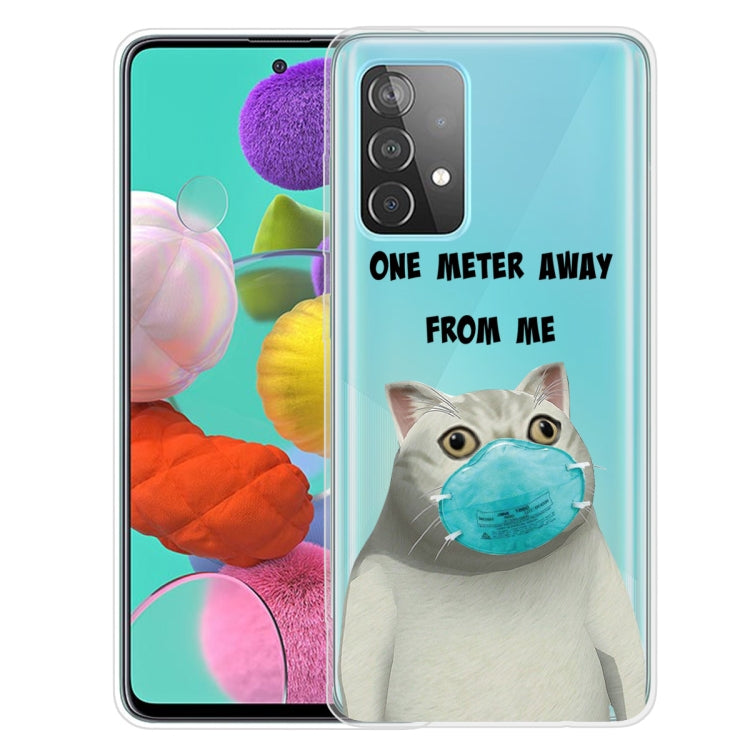For Samsung Galaxy A52 5G / 4G Colored Drawing Pattern Highly Transparent TPU Protective Case