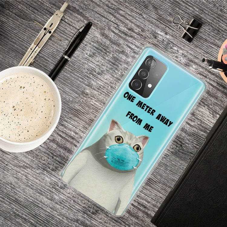 For Samsung Galaxy A52 5G / 4G Colored Drawing Pattern Highly Transparent TPU Protective Case