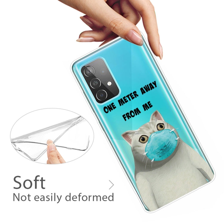 For Samsung Galaxy A52 5G / 4G Colored Drawing Pattern Highly Transparent TPU Protective Case