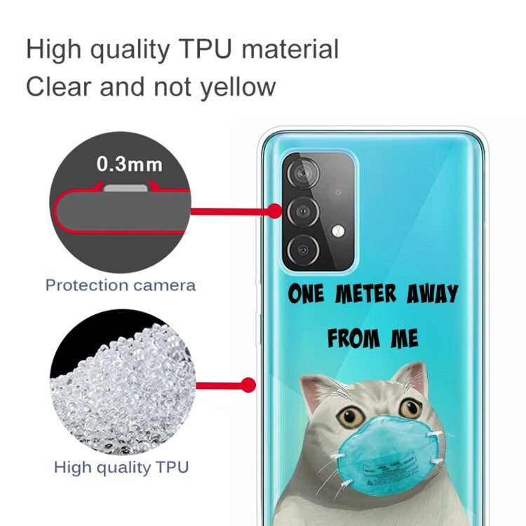 For Samsung Galaxy A52 5G / 4G Colored Drawing Pattern Highly Transparent TPU Protective Case