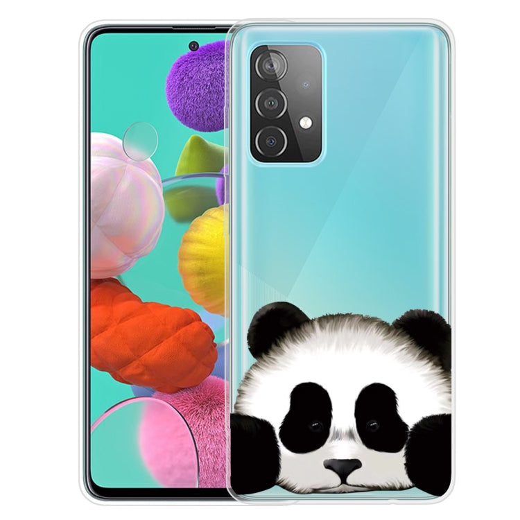 For Samsung Galaxy A52 5G / 4G Colored Drawing Pattern Highly Transparent TPU Protective Case