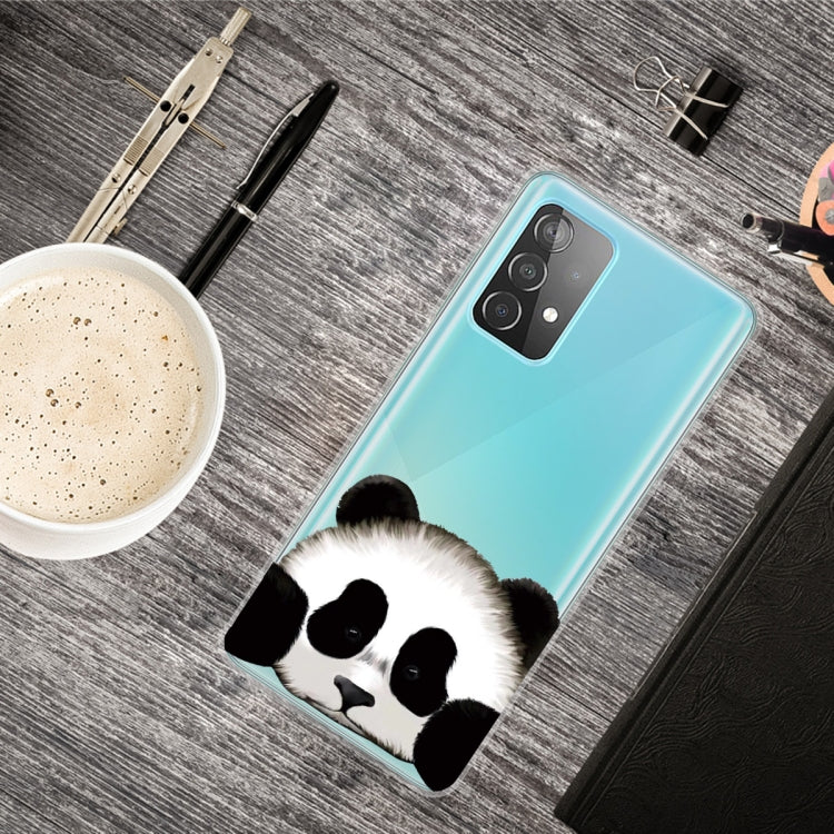 For Samsung Galaxy A52 5G / 4G Colored Drawing Pattern Highly Transparent TPU Protective Case