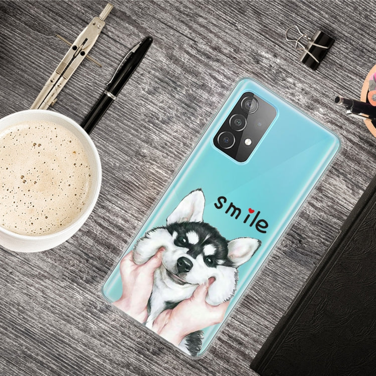 For Samsung Galaxy A52 5G / 4G Colored Drawing Pattern Highly Transparent TPU Protective Case