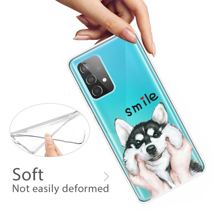 For Samsung Galaxy A52 5G / 4G Colored Drawing Pattern Highly Transparent TPU Protective Case