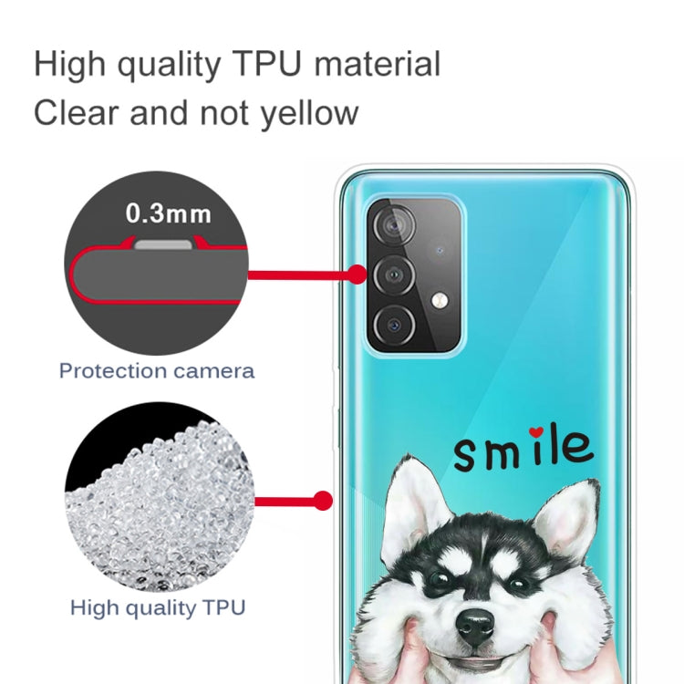 For Samsung Galaxy A52 5G / 4G Colored Drawing Pattern Highly Transparent TPU Protective Case